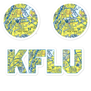 Flushing Airport (FLU) VFR Sectional Sticker Pack