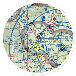 Sherman Army Air Field (FLV) VFR Sectional Sticker (30 mile)
