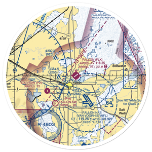 Fallon Municipal Airport (FLX) VFR Sectional Sticker (30 mile)