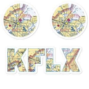 Fallon Municipal Airport (FLX) VFR Sectional Sticker Pack