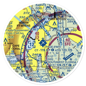 Page Field (FMY) VFR Sectional Sticker (20 mile)