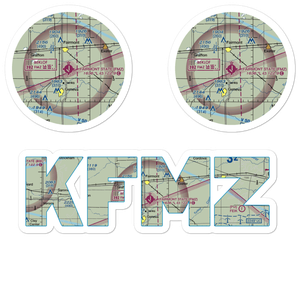 Fairmont State Airfield (FMZ) VFR Sectional Sticker Pack