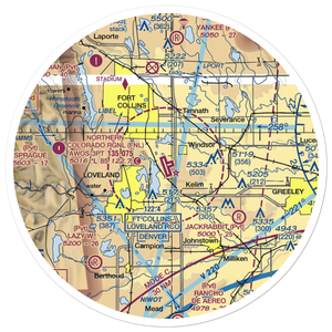 Northern Colorado Regional Airport (FNL) VFR Sectional Sticker (30 mile)