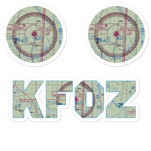 Bigfork Municipal Airport (FOZ) VFR Sectional Sticker Pack
