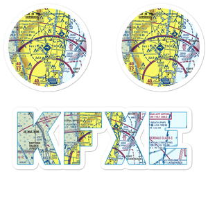 Fort Lauderdale Executive Airport (FXE) VFR Sectional Sticker Pack