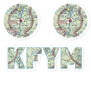 Fayetteville Municipal Airport (FYM) VFR Sectional Sticker Pack