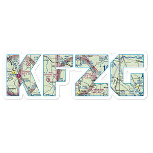 Fitzgerald Municipal Airport (FZG) VFR Sectional Sticker