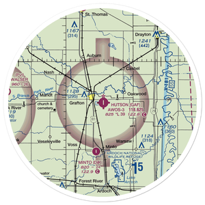 Hutson Field (GAF) VFR Sectional Sticker (30 mile)