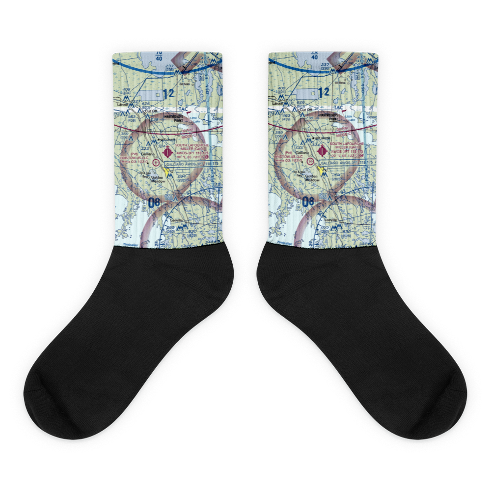 South Lafourche Leonard Miller Jr Airport (GAO) VFR Sectional Socks 