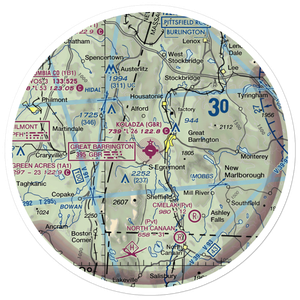 Walter J. Koladza Airport (GBR) VFR Sectional Sticker (30 mile)