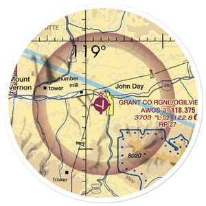 Grant Co Regional/Ogilvie Field (GCD) VFR Sectional Sticker (20 mile)