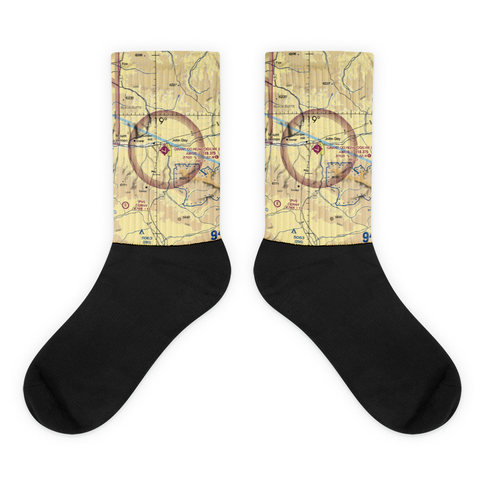 Grant Co Regional/Ogilvie Field (GCD) VFR Sectional Socks 