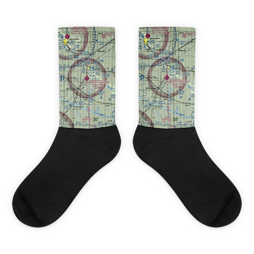Granite Falls Municipal-Lenzen-Roe Memorial Field (GDB) VFR Sectional Socks 