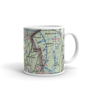 Floyd Bennett Memorial Airport (GFL) VFR Sectional  Mug