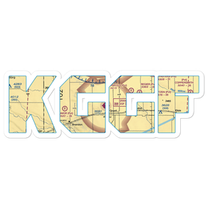 Grant Municipal Airport (GGF) VFR Sectional Sticker