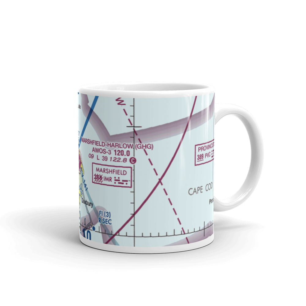 Marshfield Municipal George Harlow Field (GHG) VFR Sectional  Mug 