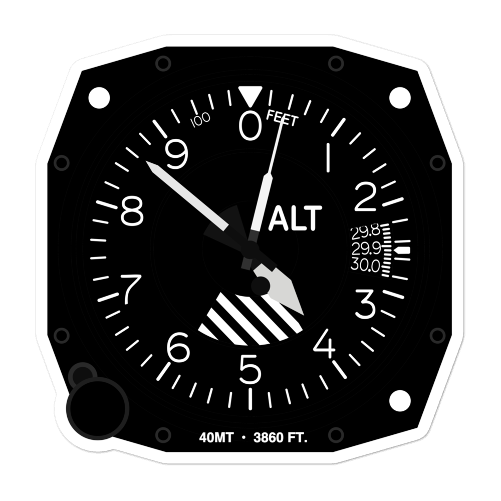 Silver Creek Airport (40MT) Altimeter Stickers 