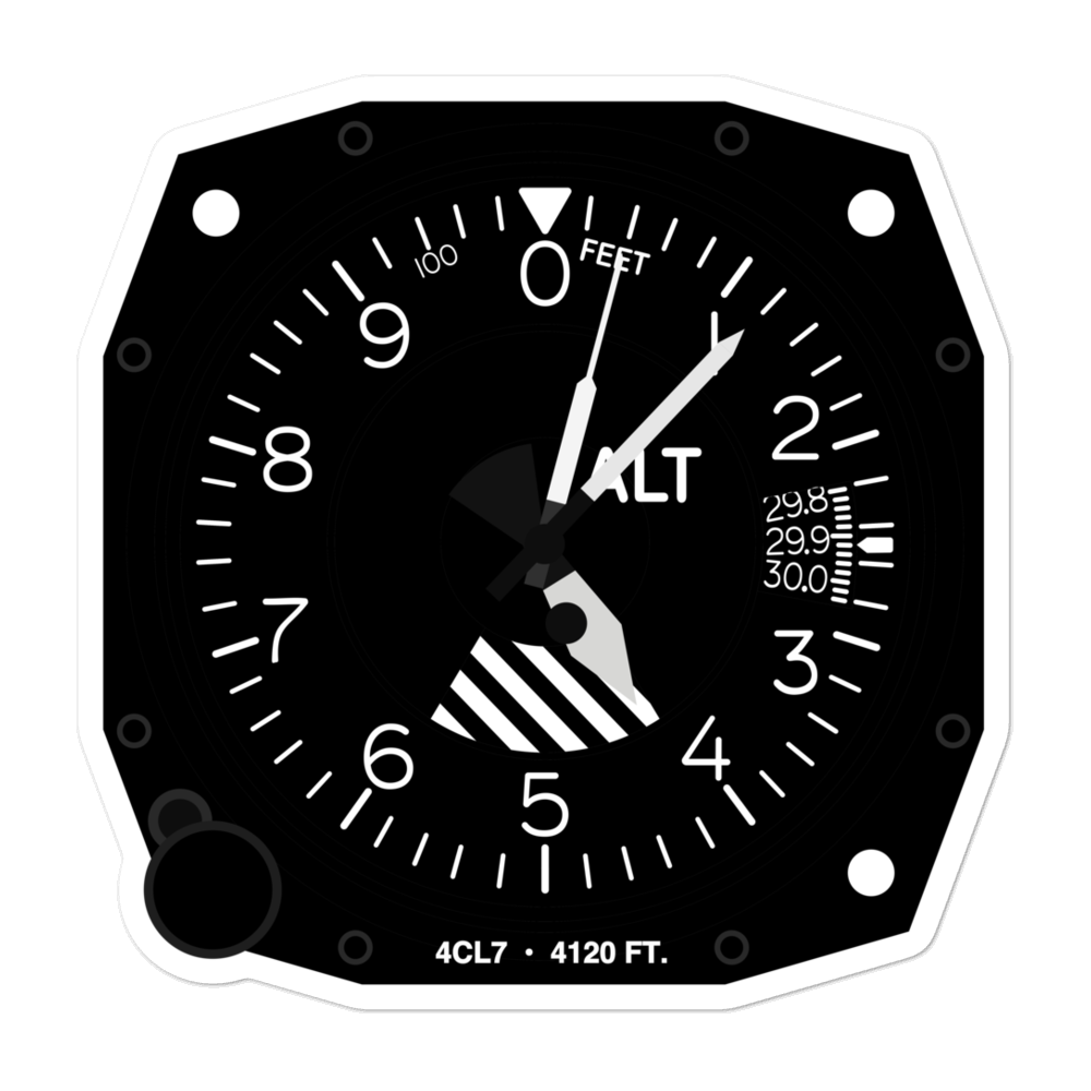 Inyo County Sheriff Search & Rescue Heliport (4CL7) Altimeter Stickers 