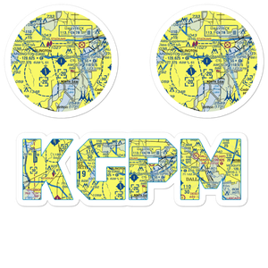 Grand Prairie Municipal Airport (GPM) VFR Sectional Sticker Pack