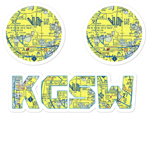 Greater Southwest International Airport-Amon Carter Field (GSW) VFR Sectional Sticker Pack