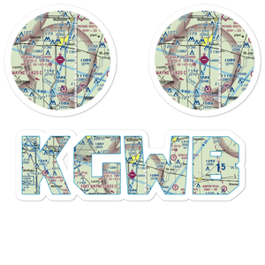 De Kalb County Airport (GWB) VFR Sectional Sticker Pack