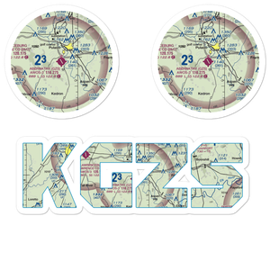 Abernathy Field (GZS) VFR Sectional Sticker Pack