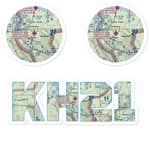 Camdenton Memorial Airport (OZS) VFR Sectional Sticker Pack