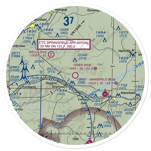 Owen Field (H58) VFR Sectional Sticker (30 mile)
