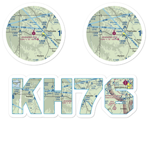 Pawhuska Municipal Airport (H76) VFR Sectional Sticker Pack