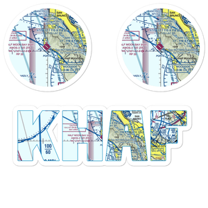 Half Moon Bay Airport (HAF) VFR Sectional Sticker Pack