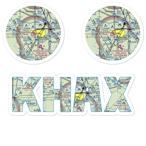 Hatbox Field (HAX) VFR Sectional Sticker Pack