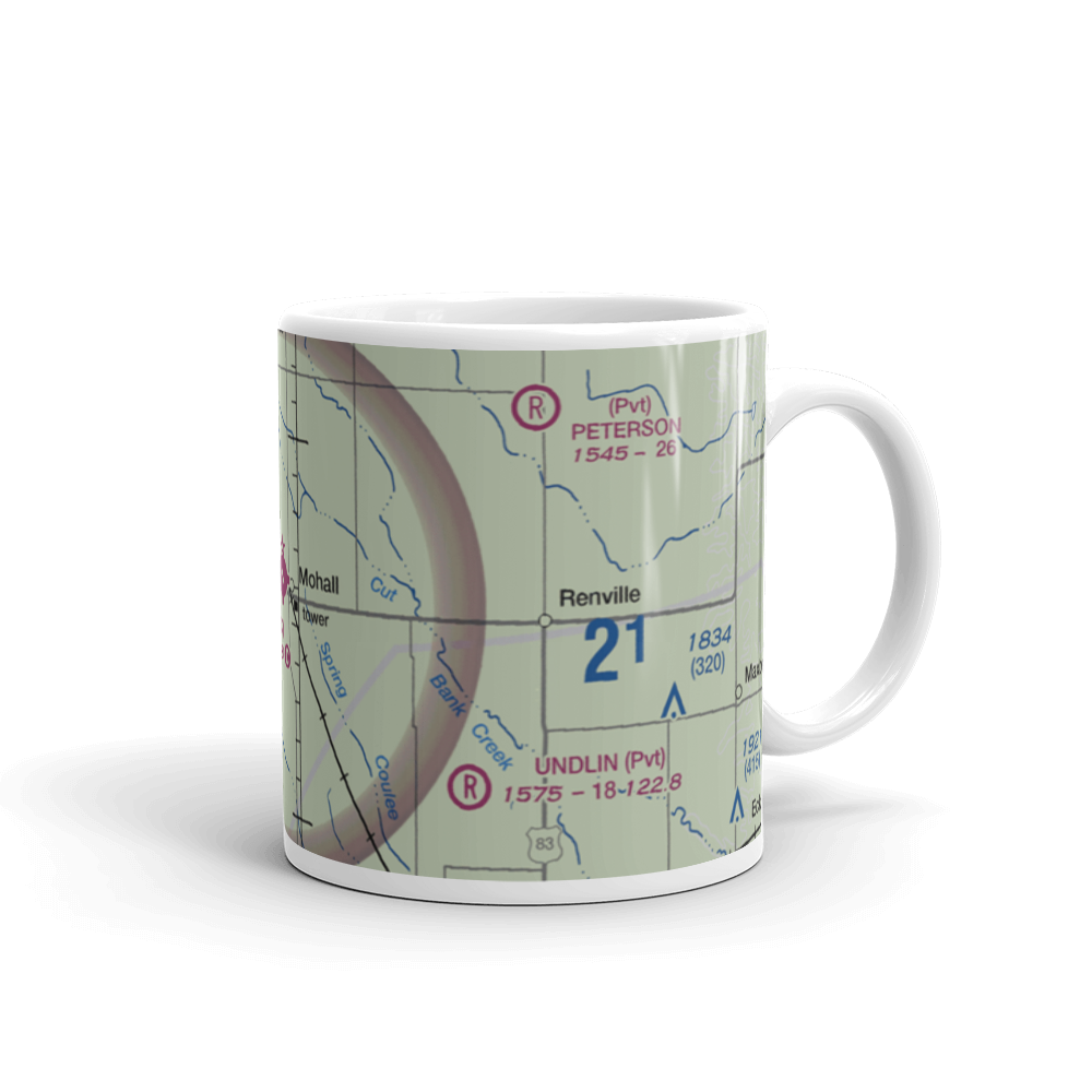Mohall Municipal Airport (HBC) VFR Sectional  Mug 