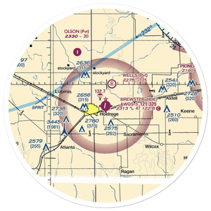 Brewster Field (HDE) VFR Sectional Sticker (30 mile)