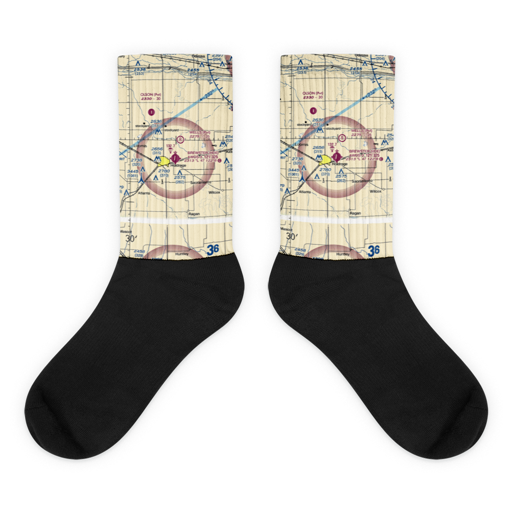 Brewster Field (HDE) VFR Sectional Socks 