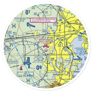 Herlong Airport (HEG) VFR Sectional Sticker (20 mile)