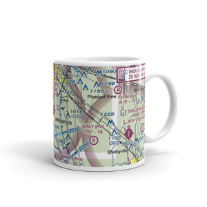 Indy South Greenwood Airport (HFY) VFR Sectional  Mug