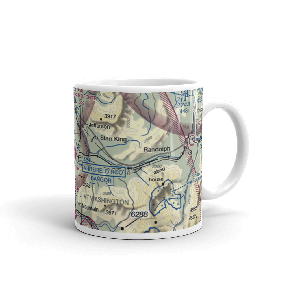 Mount Washington Regional Airport (HIE) VFR Sectional  Mug 