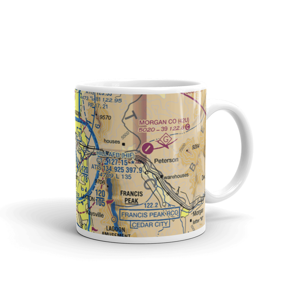 Hill Air Force Base (HIF) VFR Sectional  Mug 