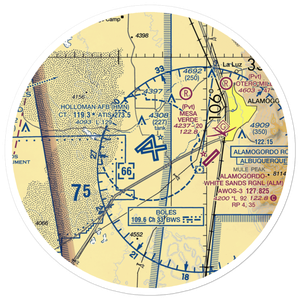 Holloman Air Force Base (HMN) VFR Sectional Sticker (30 mile)