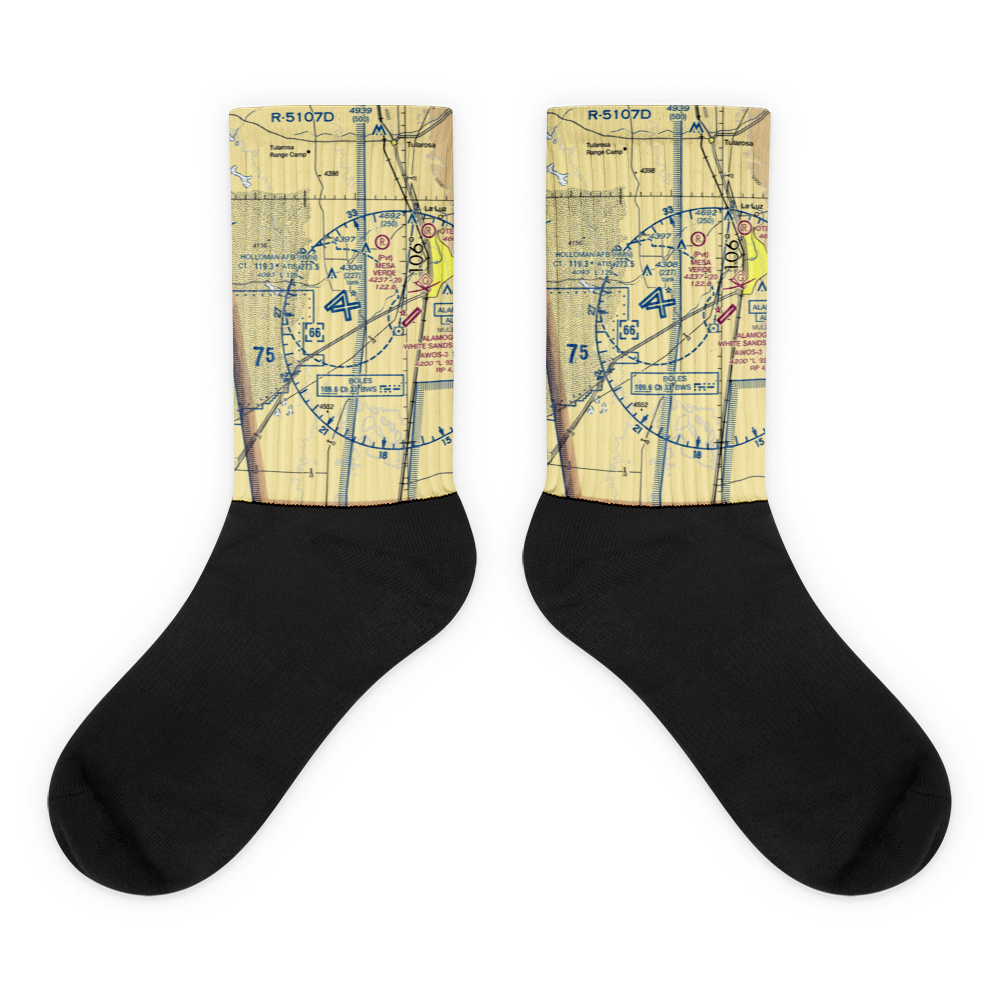 Holloman Air Force Base (HMN) VFR Sectional Socks 