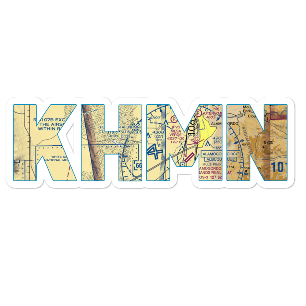 Holloman Air Force Base (HMN) VFR Sectional Sticker 
