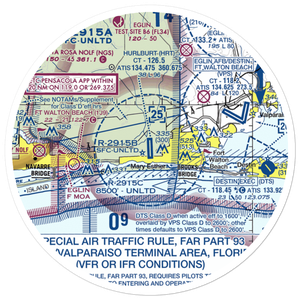 Hurlburt Field (HRT) VFR Sectional Sticker (30 mile)