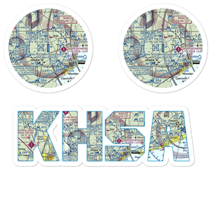 Stennis International Airport (HSA) VFR Sectional Sticker Pack
