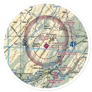 Ingalls Field (HSP) VFR Sectional Sticker (30 mile)
