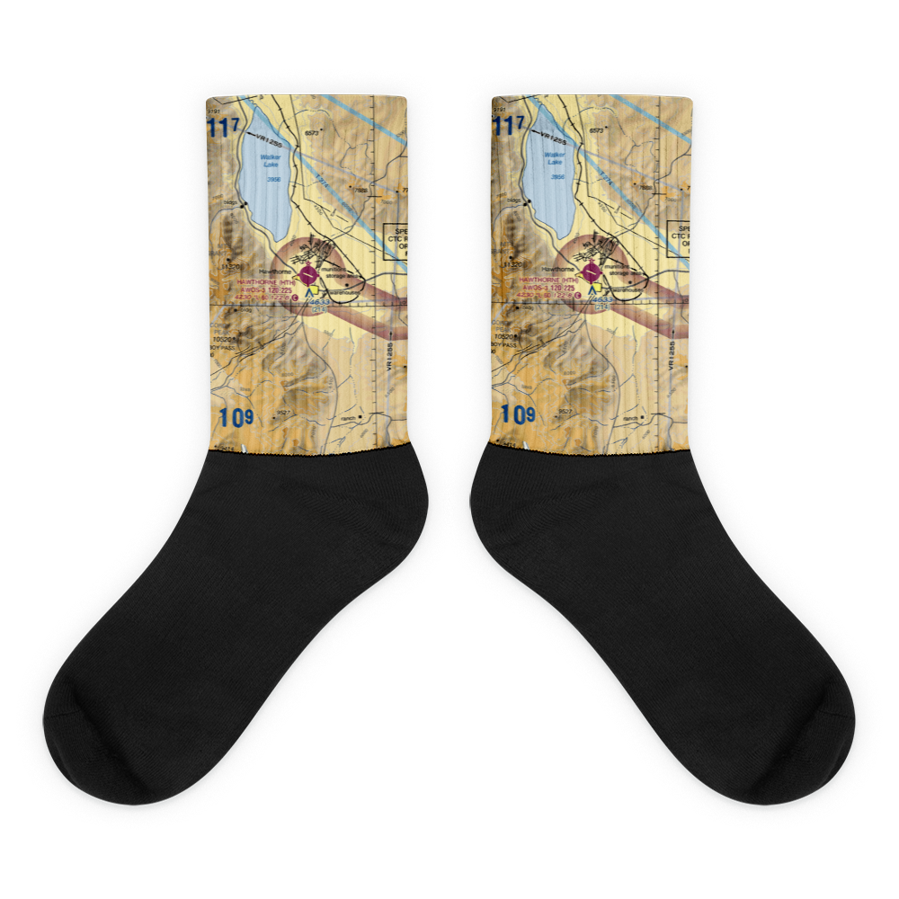 Hawthorne Industrial Airport (HTH) VFR Sectional Socks 
