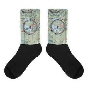 Roscommon County - Blodgett Memorial Airport (HTL) VFR Sectional Socks