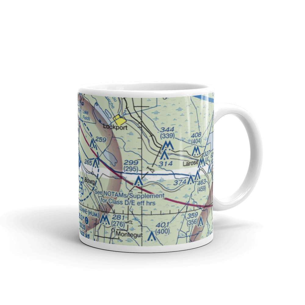 Houma Terrebonne Airport (HUM) VFR Sectional  Mug 