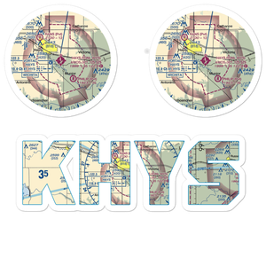 Hays Regional Airport (HYS) VFR Sectional Sticker Pack