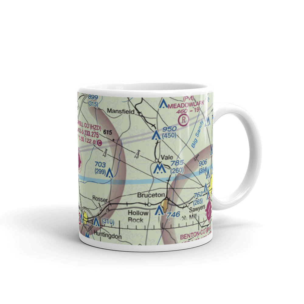 Carroll County Airport (HZD) VFR Sectional  Mug 