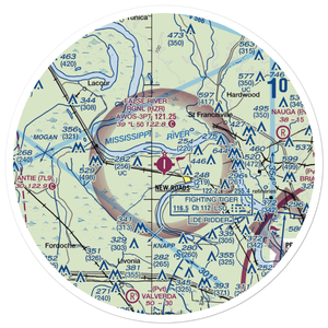 False River Regional Airport (HZR) VFR Sectional Sticker (30 mile)
